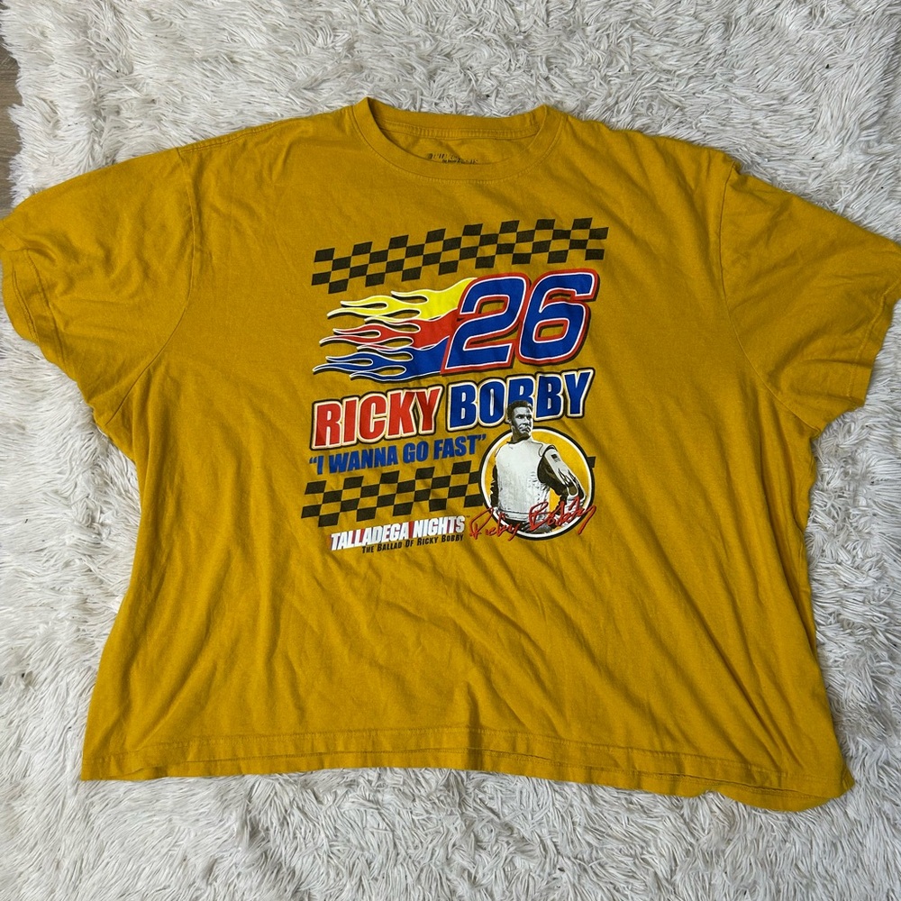 ◾️Talladega Nights The Ballad Of Ricky Bobby I Wanna Go Fast Graphic T Shirt